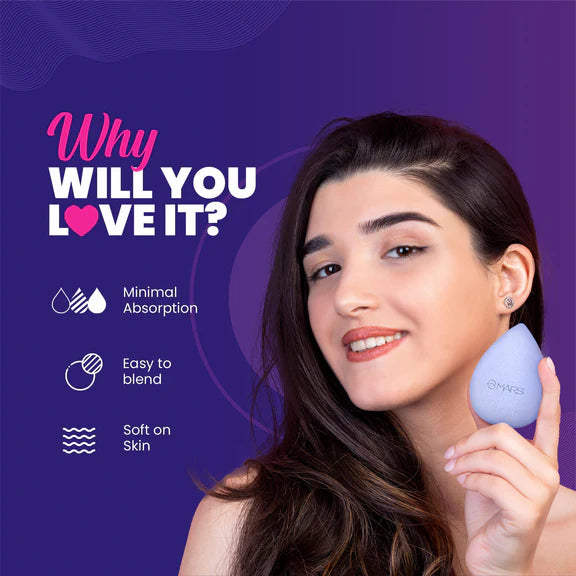 MARS Cosmetics Microfibre Velvet Beauty Blender - 2 gm