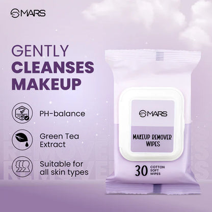 MARS Cosmetics Makeup Remover Wet Wipes - 30 wipes