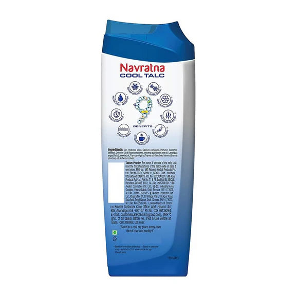 Navratna Cool Mint Fresh Talc - 400 gm