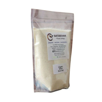 Satjeevan Organic Wheat Rava Suji - 500 gm