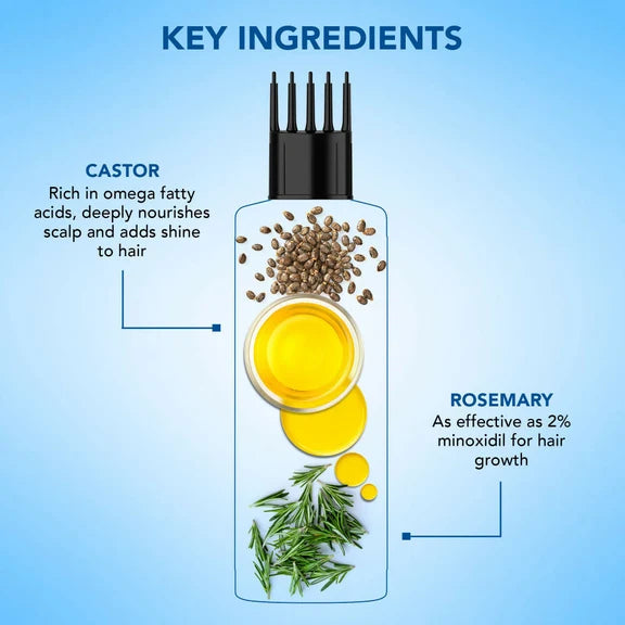 Botanic Hearth Rosemary & Castor Hair Oil - 150 ml