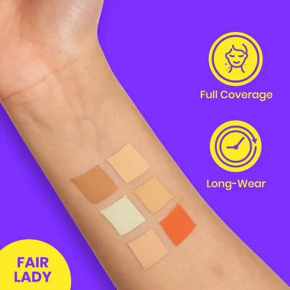 NY Bae Full Coverage Concealer Palette - Fair Lady - 9 gm