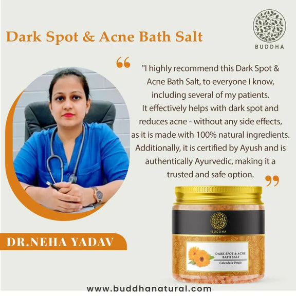Buddha Natural Dark Spots & Acne Bath Salt - 100 gm