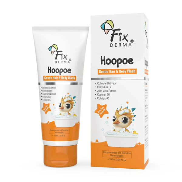 Fixderma Hoopoe Gentle Hair & Body Wash for Kids - 100 ml
