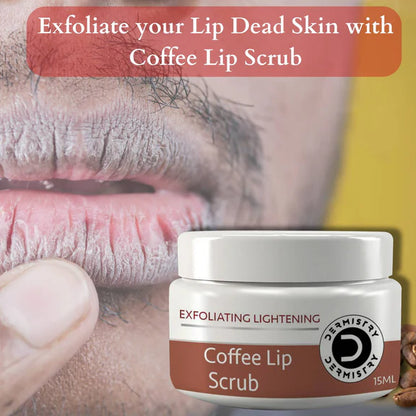 Dermistry Nourishing Cocoa Butter Lip Balm & Coffee Lip Scrub - combo