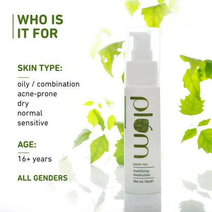 Plum Green Tea Mattifying Moisturizer - 50 ml
