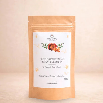 Face Brightening Daily Cleanser - Face wash with 12 organic herbs for Instant Brightening & Glow