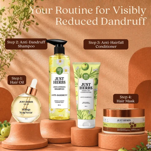 Anti Dandruff Shampoo 480ml | Lemon, Bhringraj & 12 Herbs