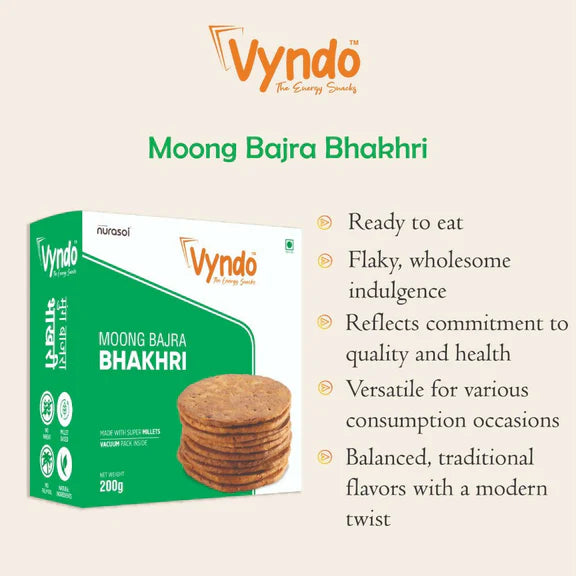 Vyndo Moong Bajra Bhakhri