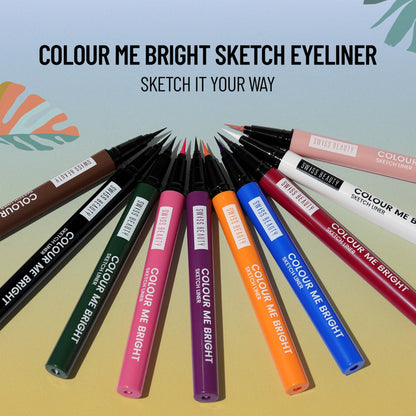 Swiss Beauty Colour Me Bright Sketch Eyeliner - 04 Pink Crush - 0.7 ml
