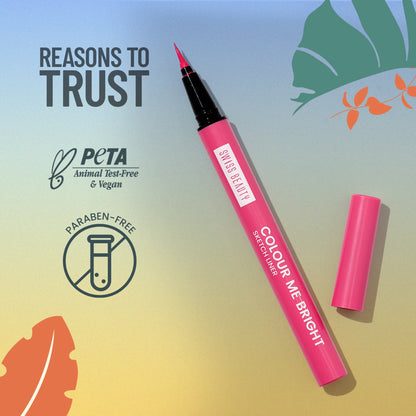 Swiss Beauty Colour Me Bright Sketch Eyeliner - 04 Pink Crush - 0.7 ml