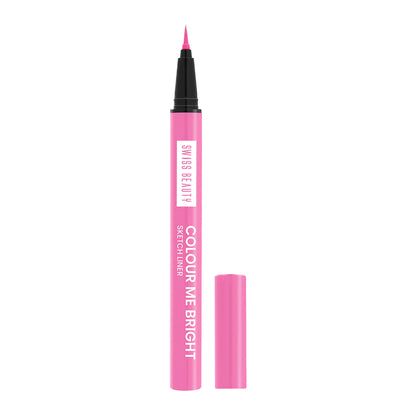 Swiss Beauty Colour Me Bright Sketch Eyeliner - 04 Pink Crush - 0.7 ml