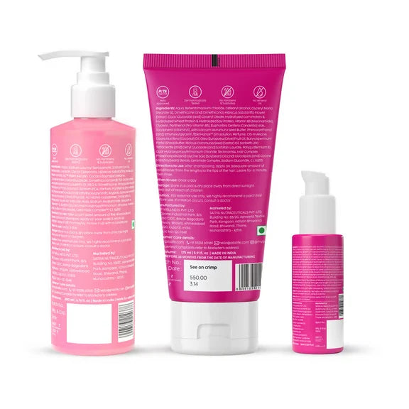 PLIX The Plant Fix Hibiscus Frizz Control Hair Combo - Combo