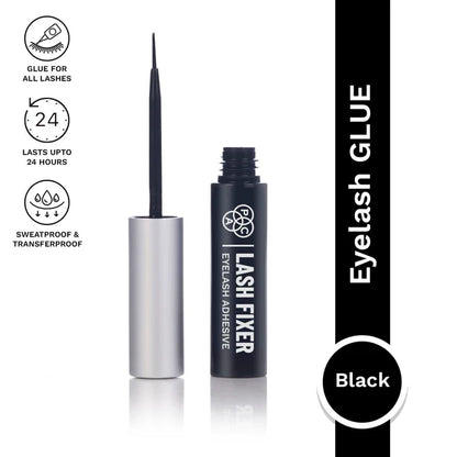 PAC Studio Lash Fixer Eyelash Adhesive Black - 24H Hold, Quick Drying, Waterproof, Ultra Thin Brush - 5 ml