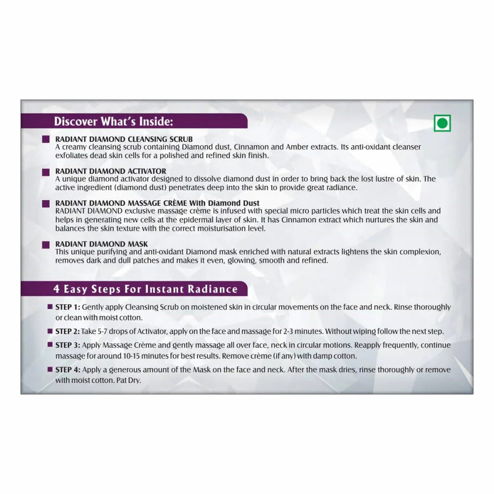 Lotus Herbals Radiant Diamond Facial Kit For Instant Radiance