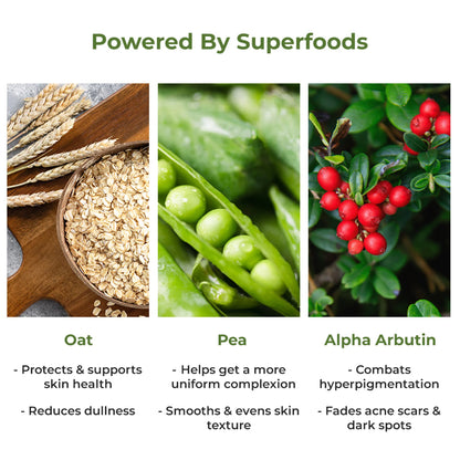 Naturali Pigmentation Corrector Moisturiser with Superfoods Oat, Pea & Alpha Arbutin - 50 ml