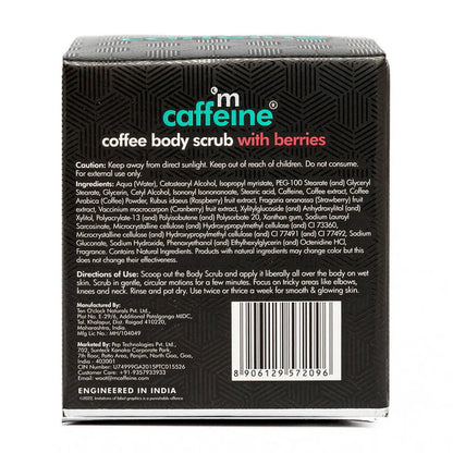 mCaffeine Coffee Body Scrub with Berries - 200 gm