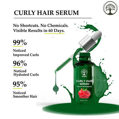 Ivory Natural Curly Hair Serum For Smooth Even Curls And Silky - 55 ml