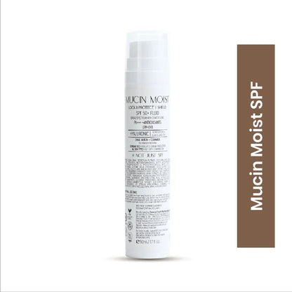 Personal Touch Skincare Mucin Moist Fluid Sunscreen SPF 50+ PA+++ UVA/UVB To Minimizes Pores - 50 ml
