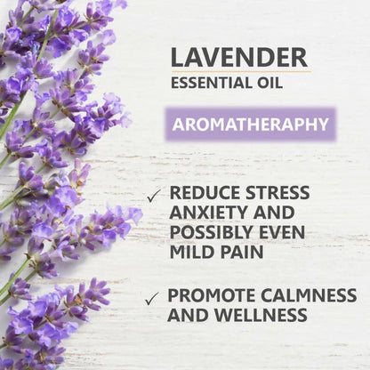 Skiura Nature 100% Natural Lavender Essential Oil For Hair, Skin & Aroma - 15 ml