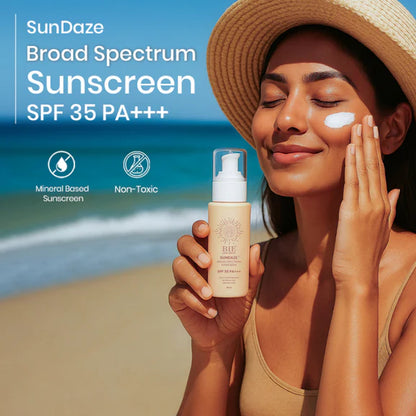 BiE Sundaze Natural Sunscreen SPF 35 PA+++ with Niacinamide - 50 ml
