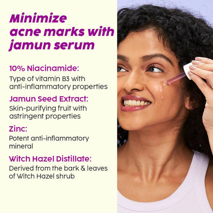 PLIX The Plant Fix 2% Niacinamide and Salicylic Acid Jamun Moisturizer and Serum Combo