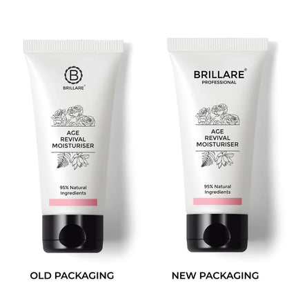 Brillare Age Revival Natural Moisturiser Cream with Indian Rose and Lotus - 50 gm