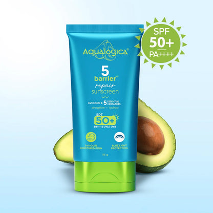 Aqualogica 5 Barrier+ Repair Sunscreen SPF 50+ - 50 gm