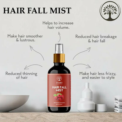 Ivory Natural Hair Mist For Long Hair For Growth Of Hair, Strengthen Follicles, And Restore Shine - 200 ml