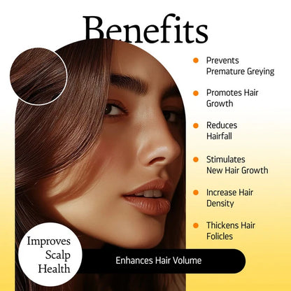 Indulgeo Essentials Luxuriant Hair Vitalizer 2.0 - Non Oily Serum For Hair Growth - 50 ml