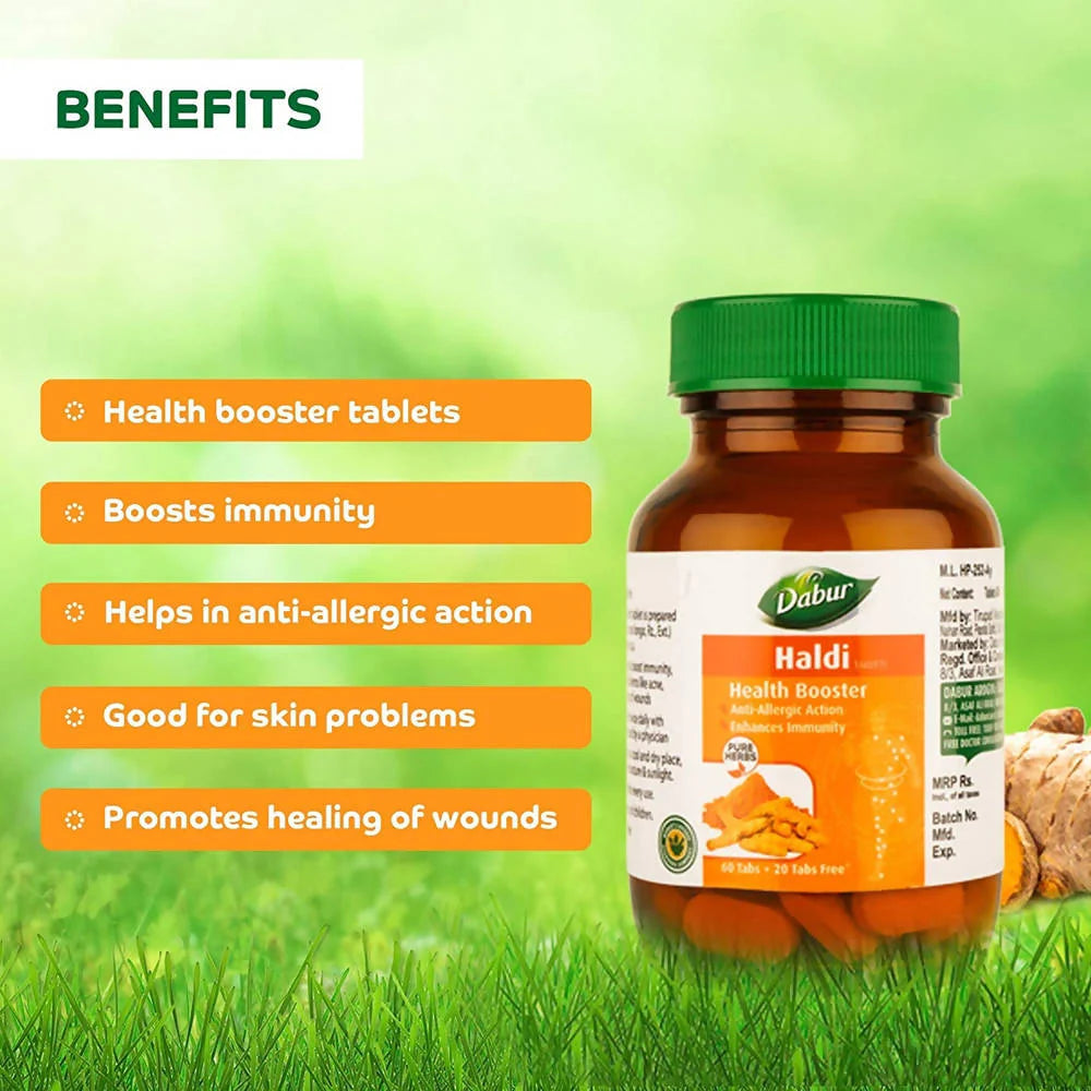 Dabur Haldi Tablets Health Booster