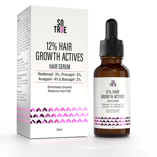 Sotrue Hair Growth Serum With Redensyl 3%, Procapil 3%, Anagain 4% and Baicapil 2% Hair Growth Actives - 30 ml