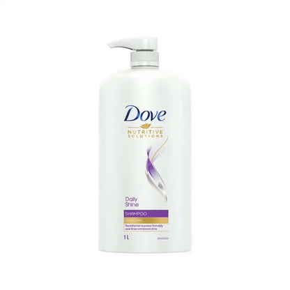 Dove Daily Shine Shampoo + Shine Serum With UV Protection - combo