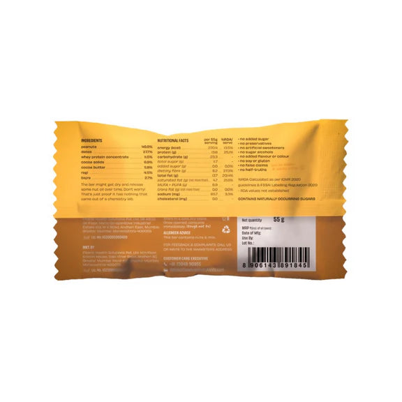 The Whole Truth Protein Bar - Peanut Millet Cocoa - 55 gm