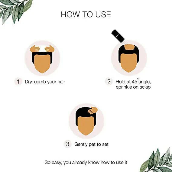 Kerrato Hair Fibres For Thinning Hair (Natural Black) - 4 gm