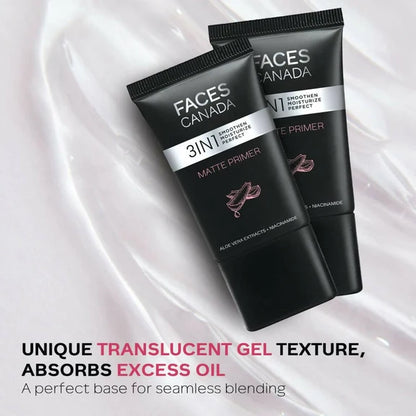 Faces Canada 3in1 Matte Primer - Oil-Free & Matte Finish - 30 gm