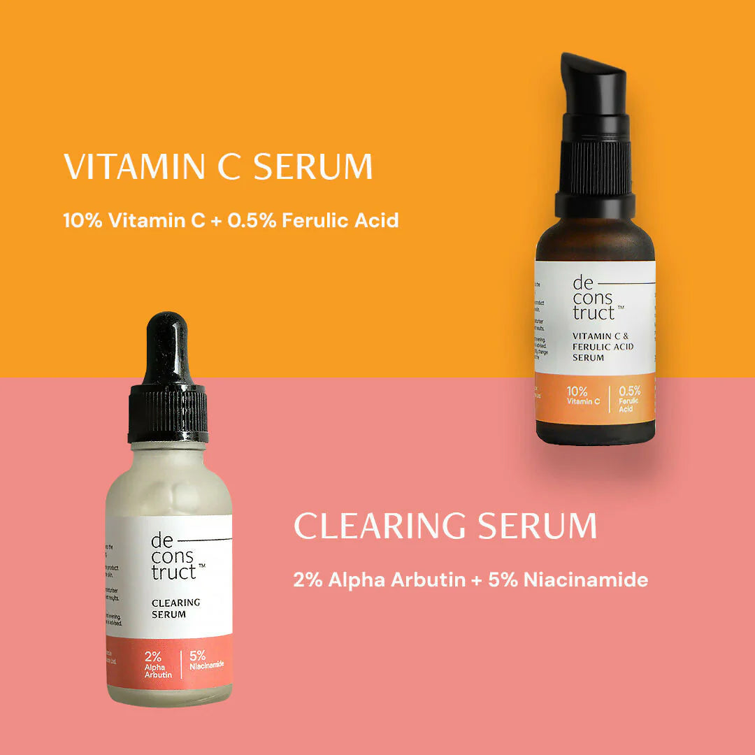 Deconstruct Brightening Duo - Vitamin C Serum + Clearing Serum