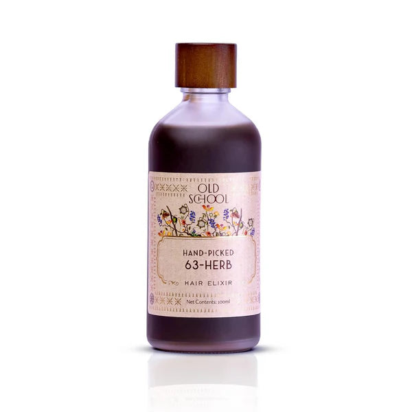 Old School Rituals 63-Herb Hair Elixir All-Natural Hair Oil For Growth Of Strong & Healthy Hair - 100 ml