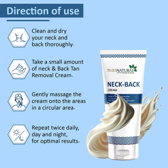 7 Days Neck Back Cream - 100 gm