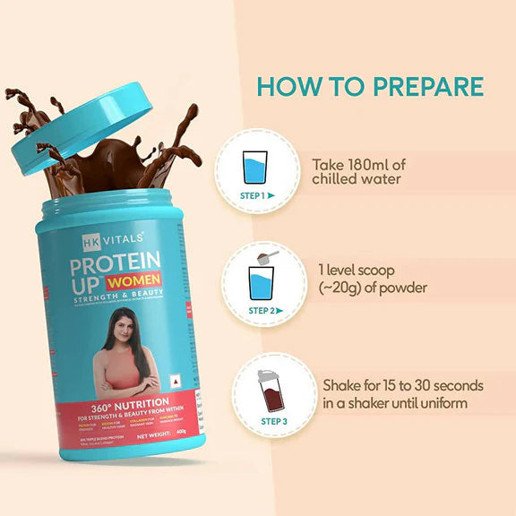 HK Vitals ProteinUp Women-Chocolate Flavor - 400 gm