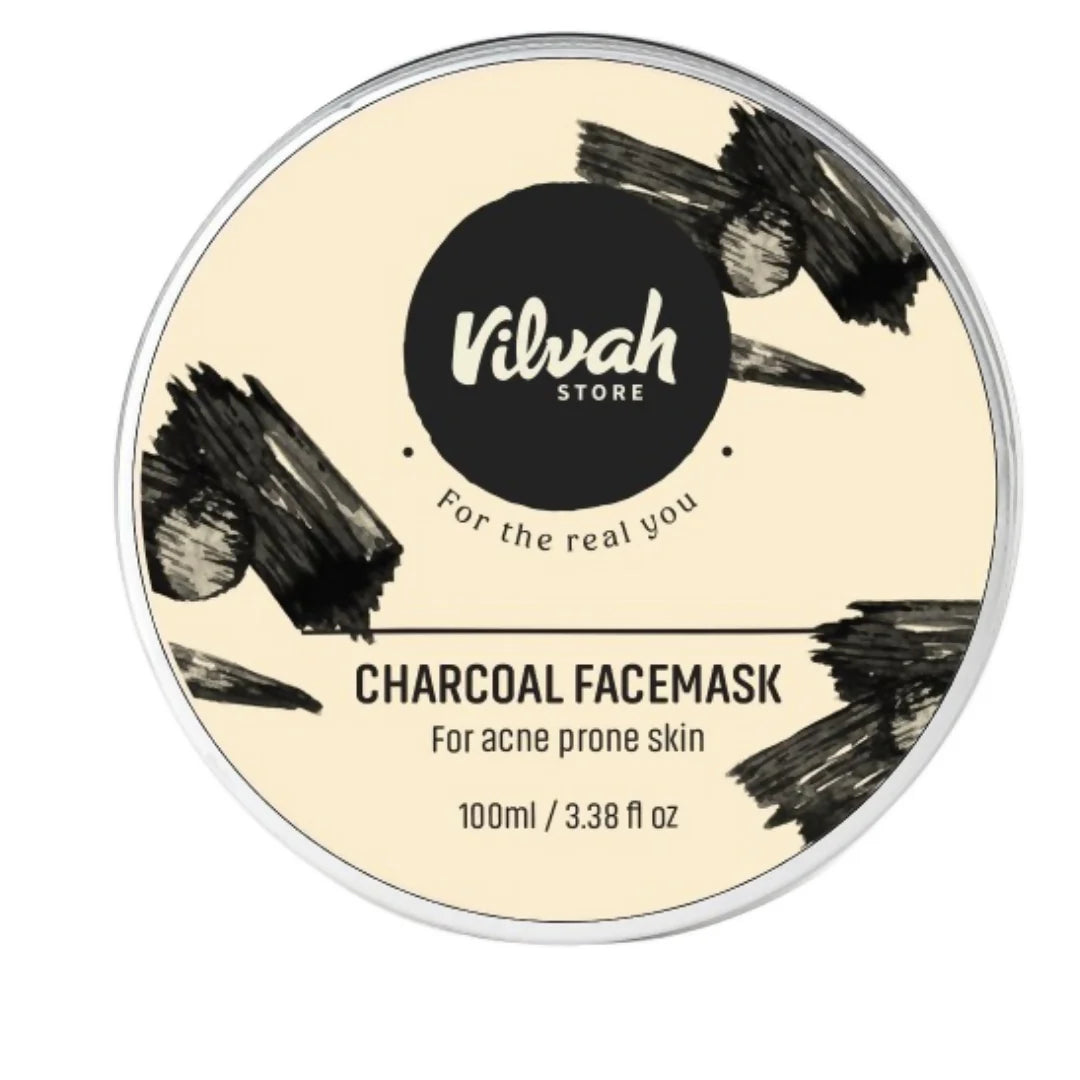 Vilvah Store Charcoal Face Mask For Glowing Skin