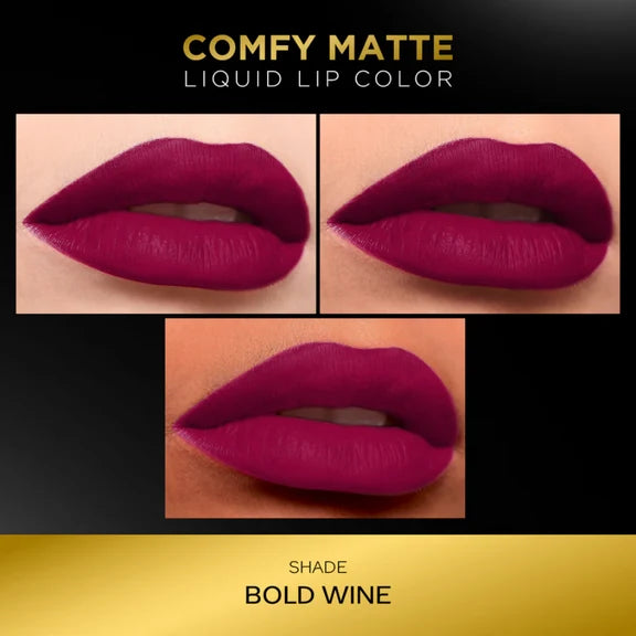 Faces Canada Comfy Matte Liquid Lipstick - Bold Wine 35 - 3.8 ml