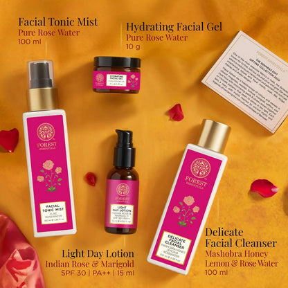 Forest Essentials Patina Rose Glow Kit Gift Box -Gift Box