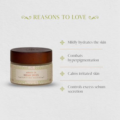 Old School Rituals Arrack of Indian Spices Purifying Mousse Natural Face Moisturizer - 50 gm