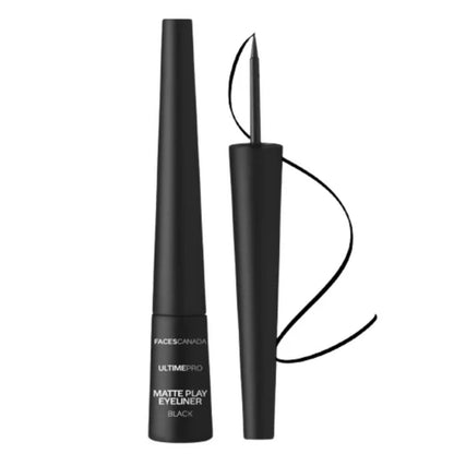 Faces Canada Ultime Pro Matte Play Eyeliner - Black - 2.5 ml