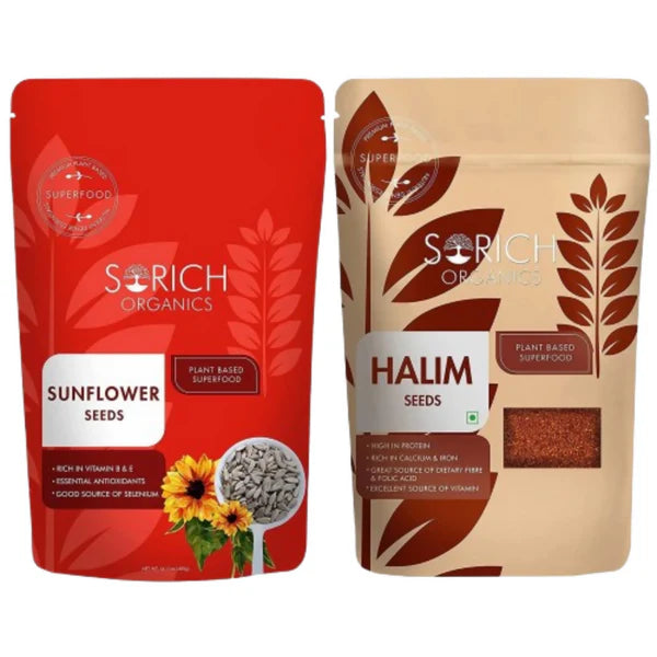 Sorich Organics Combo of Sunflower Seed And Halim Seeds - combo