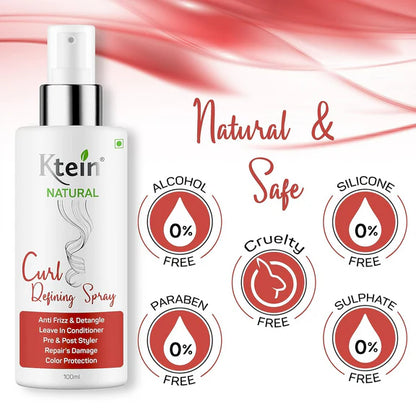 Ktein Natural Curl Defining Spray - 100 ml