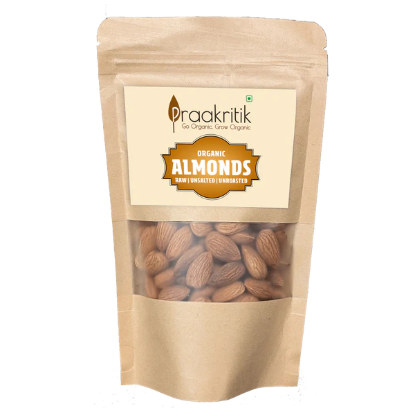 Praakritik Organic Almonds - 200 gm