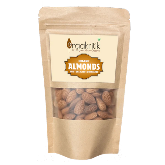 Praakritik Organic Almonds - 200 gm