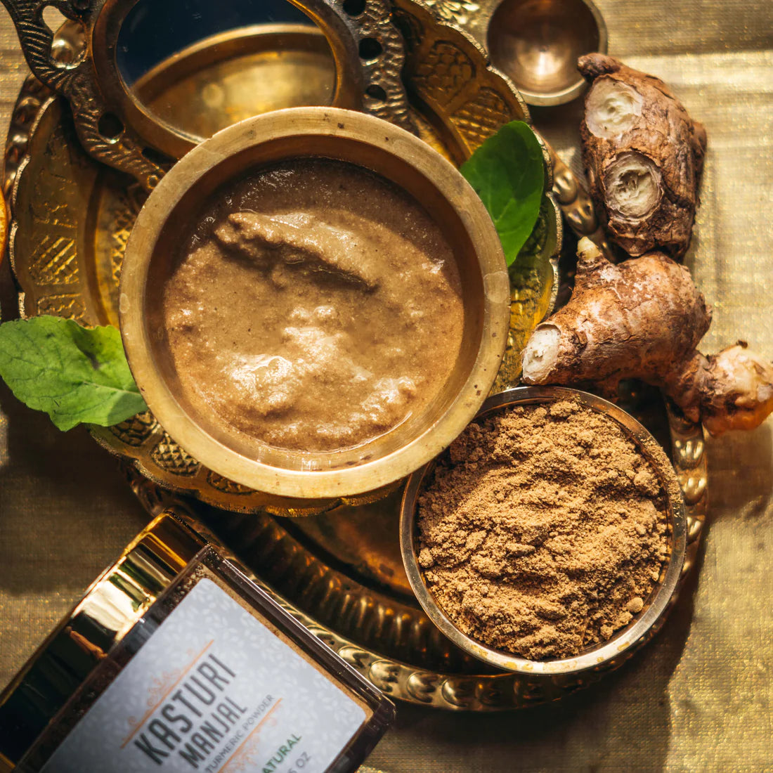 Kasturi Manjal (Musk Turmeric Powder) Skin Brightening & Tan Removal Face Pack for All Skin Type 25Gs